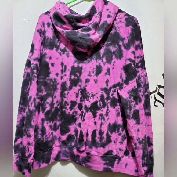 Philcos Boyz N the Hood Size XL Pink & Black Tie Dye Ice Cube Graphic Hoodie - Picture 3 of 7